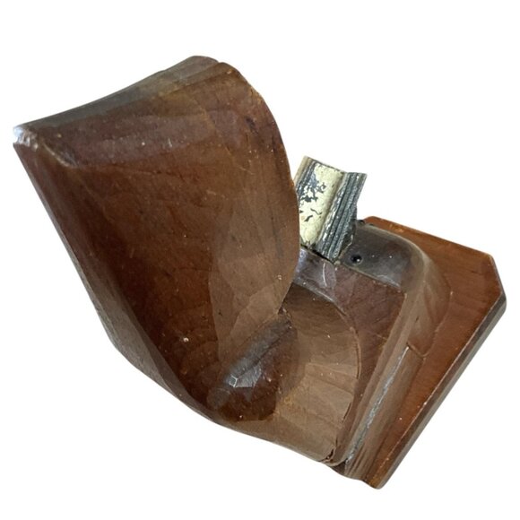 Vintage Hand Carved Wooden Monk Figurine with Rosary & Book Religious Folk Art - Picture 6 of 8